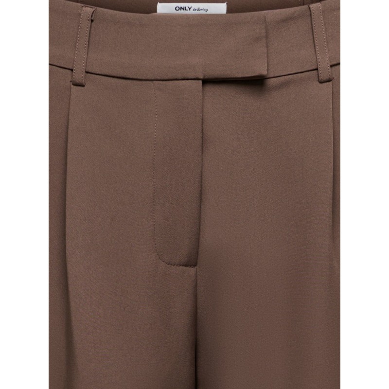 ONLY Linda-Berry high waist bukser - Chocolate Martini