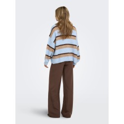 ONLY Linda-Berry high waist bukser - Chocolate Martini