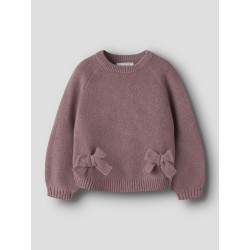 NAME IT MINI Ndoper langærmet strik - Wild Ginger