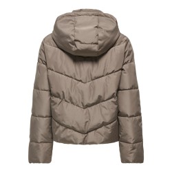ONLY Clair puffer jakke - Walnut
