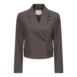 ONLY Linda langærmet blazer - Chocolate Torte / MELANGE