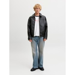 JACK & JONES Marlon PU jakke - Black
