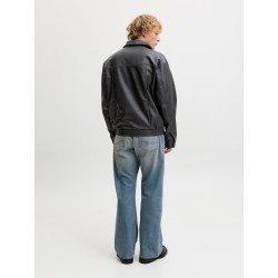 JACK & JONES Marlon PU jakke - Black