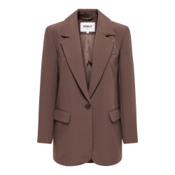 ONLY Lana-Berry langærmet blazer - Chocolate Martini