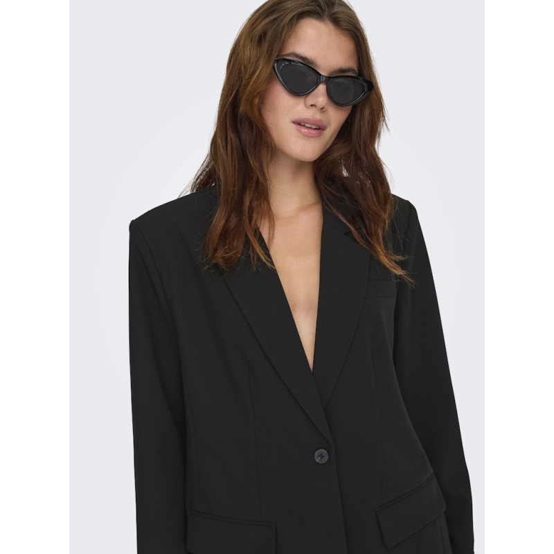 ONLY Linda-Raven langærmet blazer - Black