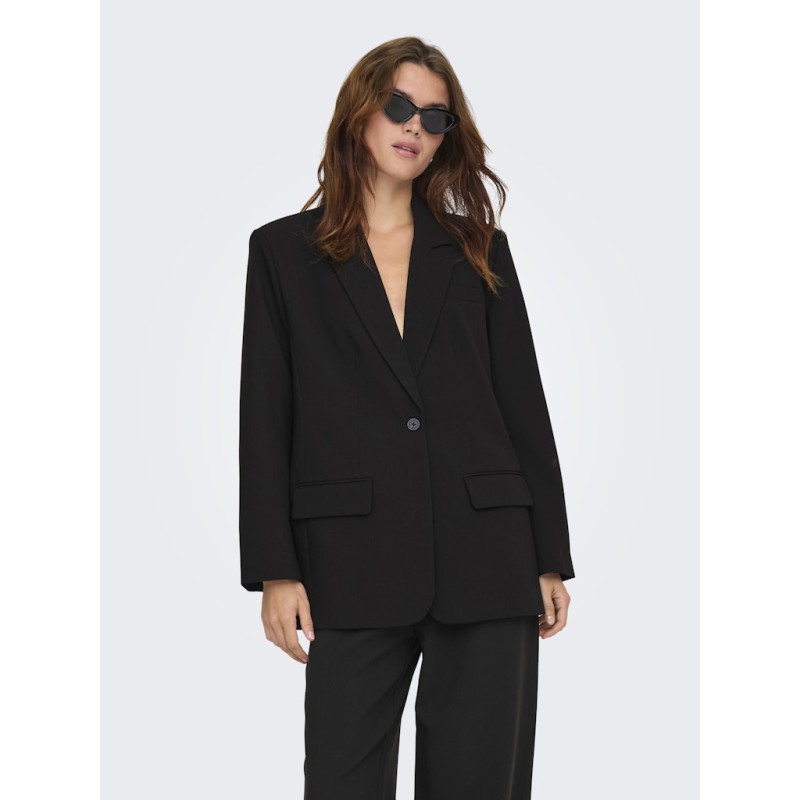 ONLY Linda-Raven langærmet blazer - Black