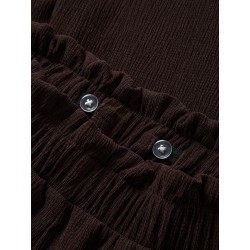NAME IT KIDS Namsa wide bukser - Chocolate Plum