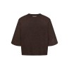 ONLY CARMAKOMA Simoni 3/4 strik pullover - Coffee Bean / MELANGE