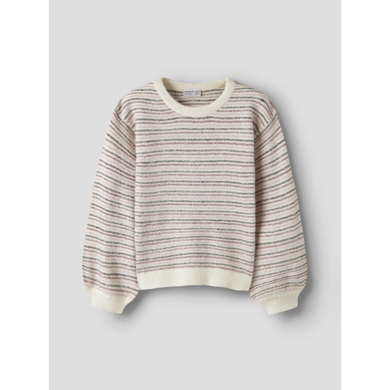 NAME IT KIDS pige - Noelle langærmet strik - Wild Ginger