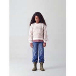 NAME IT KIDS Noelle langærmet strik - Wild Ginger