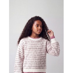 NAME IT KIDS Noelle langærmet strik - Wild Ginger