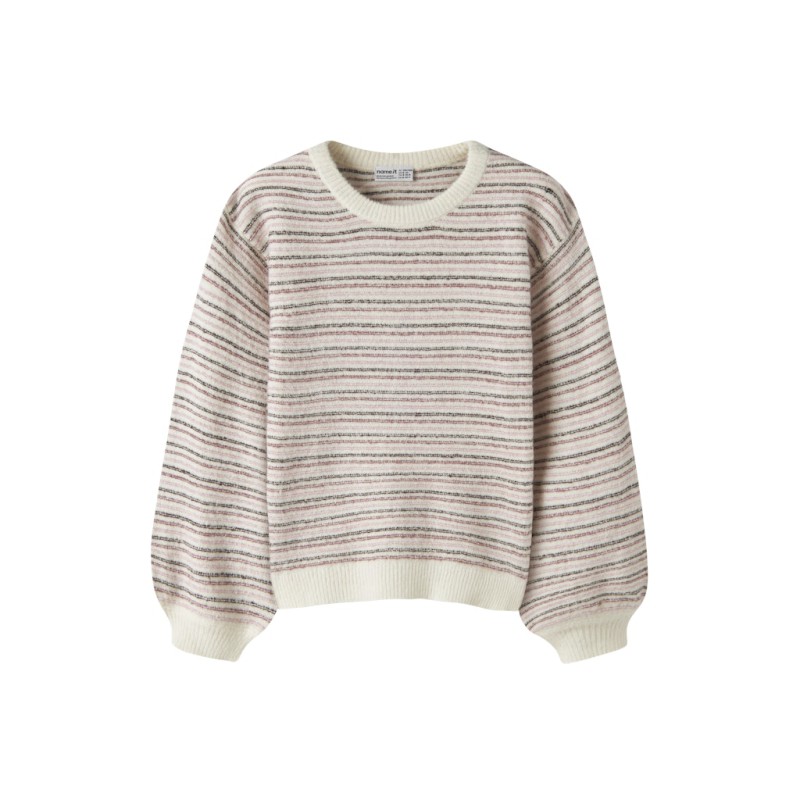 NAME IT KIDS pige - Noelle langærmet strik - Wild Ginger