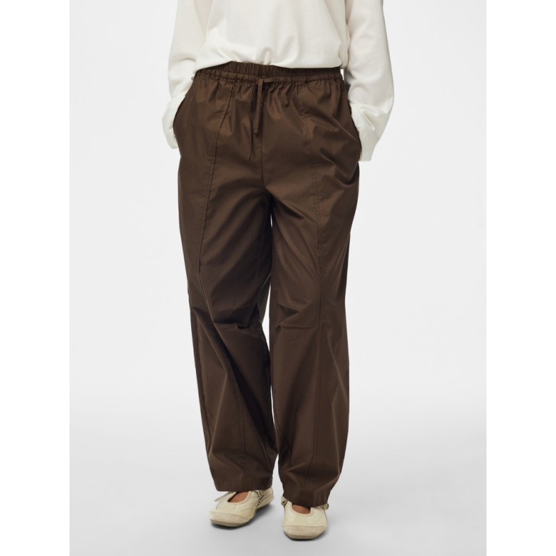 PIECES Adria parachute bukser - Hot Fudge