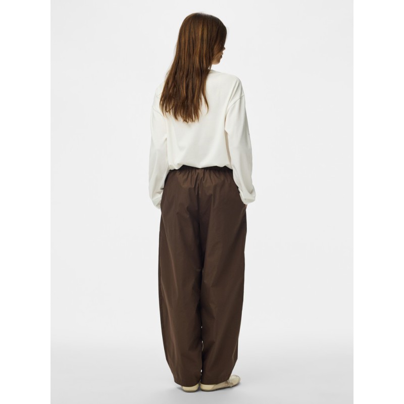 PIECES Adria parachute bukser - Hot Fudge