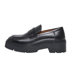ONLY Alma læder loafers - Black