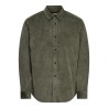 ONLY & SONS Michael langærmet fløjl skjorte - Castor Gray