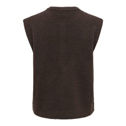 ONLY Simoni strikvest - Coffee Bean / MELANGE