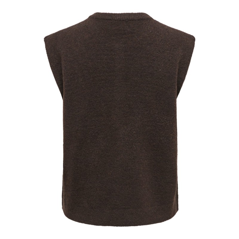 ONLY Simoni strikvest - Coffee Bean / MELANGE