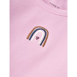 NAME IT MINI Katte Kortærmet X-slim Top - Pastel Lavender