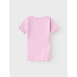 NAME IT MINI Katte Kortærmet X-slim Top - Pastel Lavender