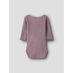 NAME IT BABY Wossa rib langærmet body - Toadstool