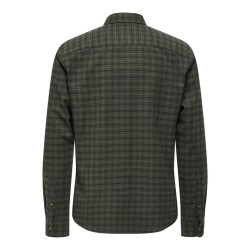 ONLY & SONS Gudmund langærmet skjorte - Forest Night