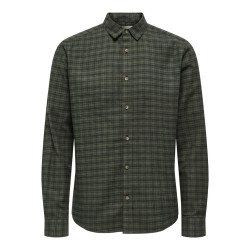 ONLY & SONS Gudmund langærmet skjorte - Forest Night
