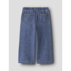 NAME IT Mini Rose brede pull-up jeans - Medium Blue Denim