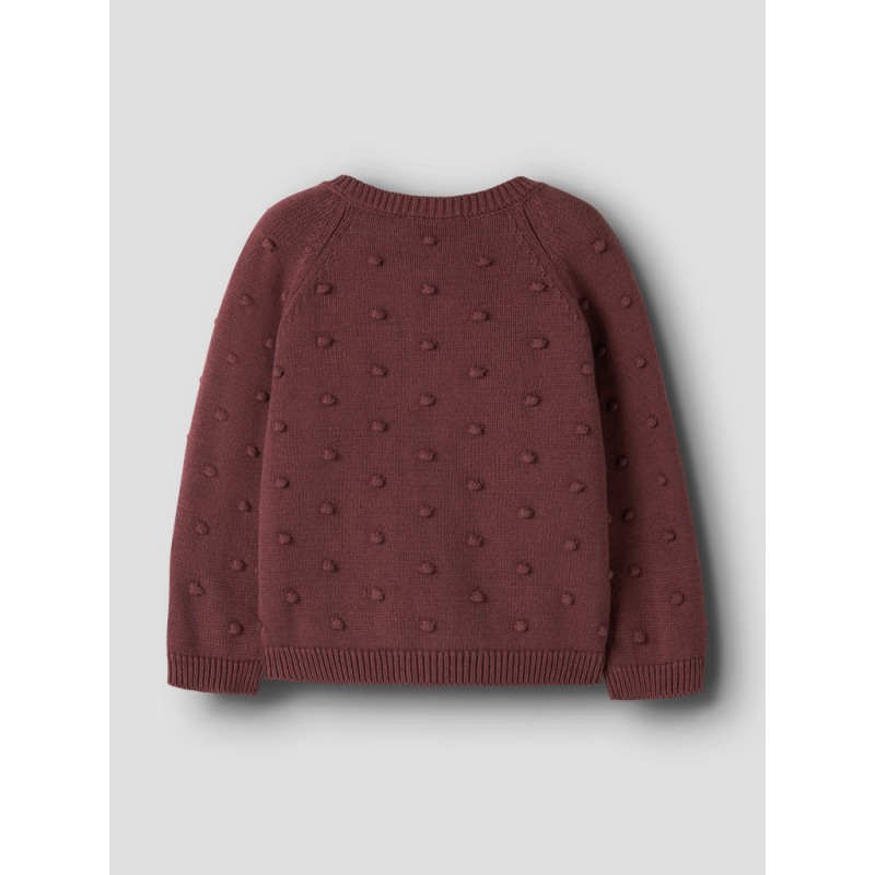 NAME IT KIDS Nasha langærmet strikcardigan - Wild Ginger