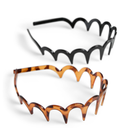 PIECES Atta hårbånd 2 pak - Chicory Coffee / BLACK