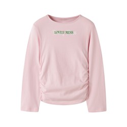 NAME IT KIDS Nabella langærmet bluse - Parfait Pink