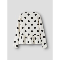 NAME IT KIDS Namsa langærmet bluse - Antique White