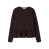 NAME IT KIDS Namsa langærmet bluse - Chocolate Plum