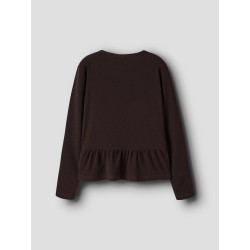 NAME IT KIDS Namsa langærmet bluse - Chocolate Plum