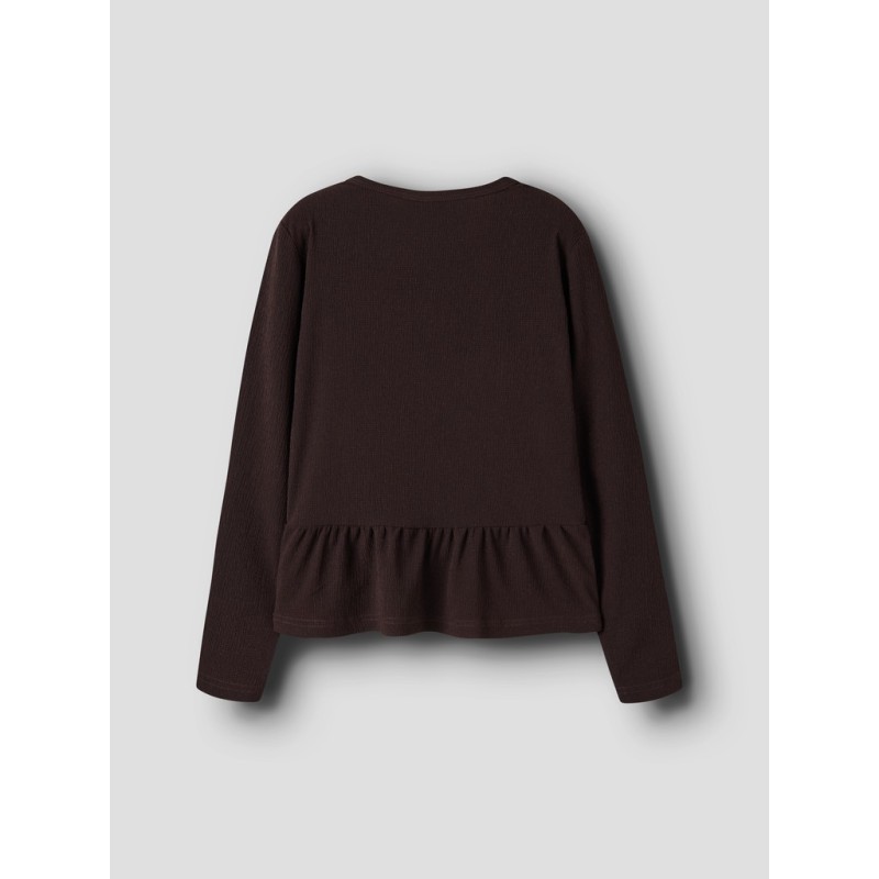 NAME IT KIDS Namsa langærmet bluse - Chocolate Plum