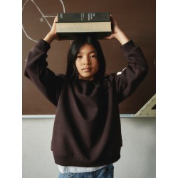 NAME IT KIDS Nokki langærmet sweatshirt - Chocolate Plum