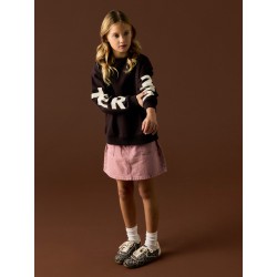 NAME IT KIDS Nokki langærmet sweatshirt - Chocolate Plum