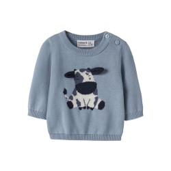 NAME IT BABY Ligan langærmet strik - Ashley Blue