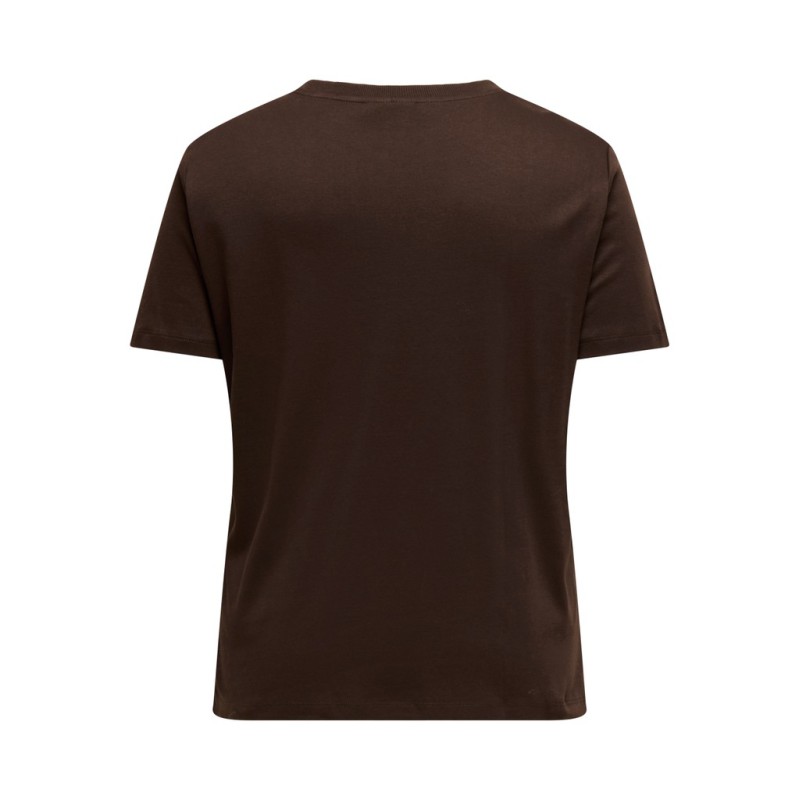 ONLY CARMAKOMA Jen jeans T-shirt - Coffee Bean
