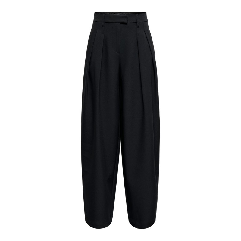 ONLY Kirsy mid waist barrel bukser - Black