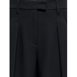 ONLY Kirsy mid waist barrel bukser - Black