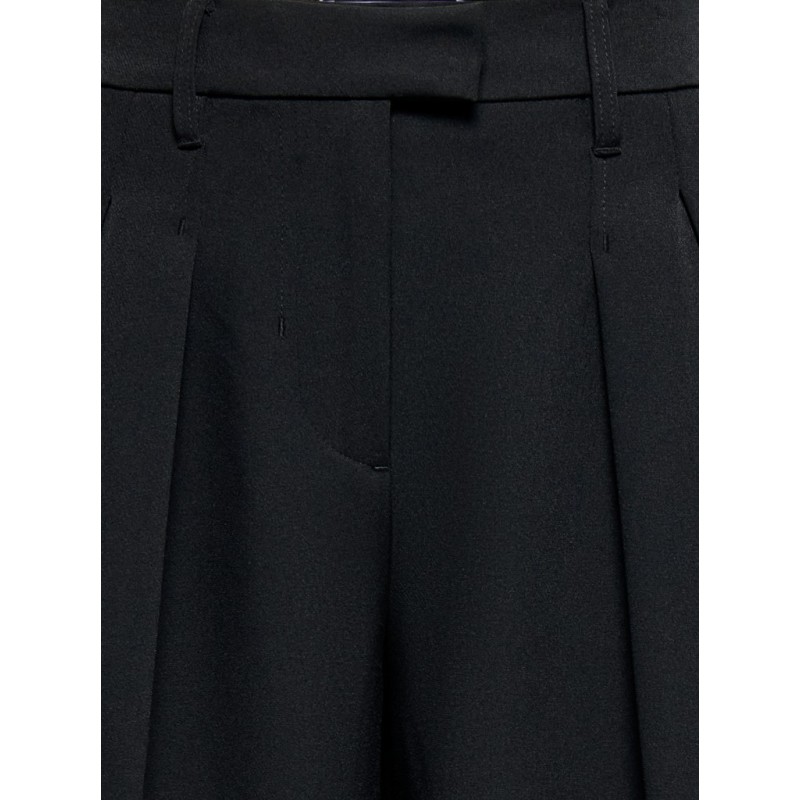 ONLY Kirsy mid waist barrel bukser - Black