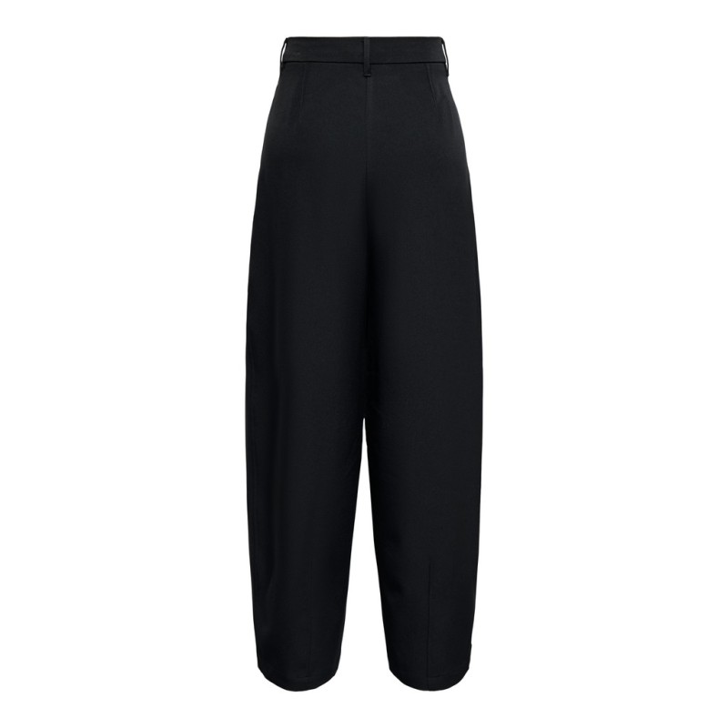 ONLY Kirsy mid waist barrel bukser - Black