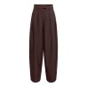ONLY Kirsy mid waist barrel bukser - Coffee Bean
