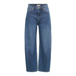 ONLY Jessica high waist barrel jeans - Medium Blue Denim