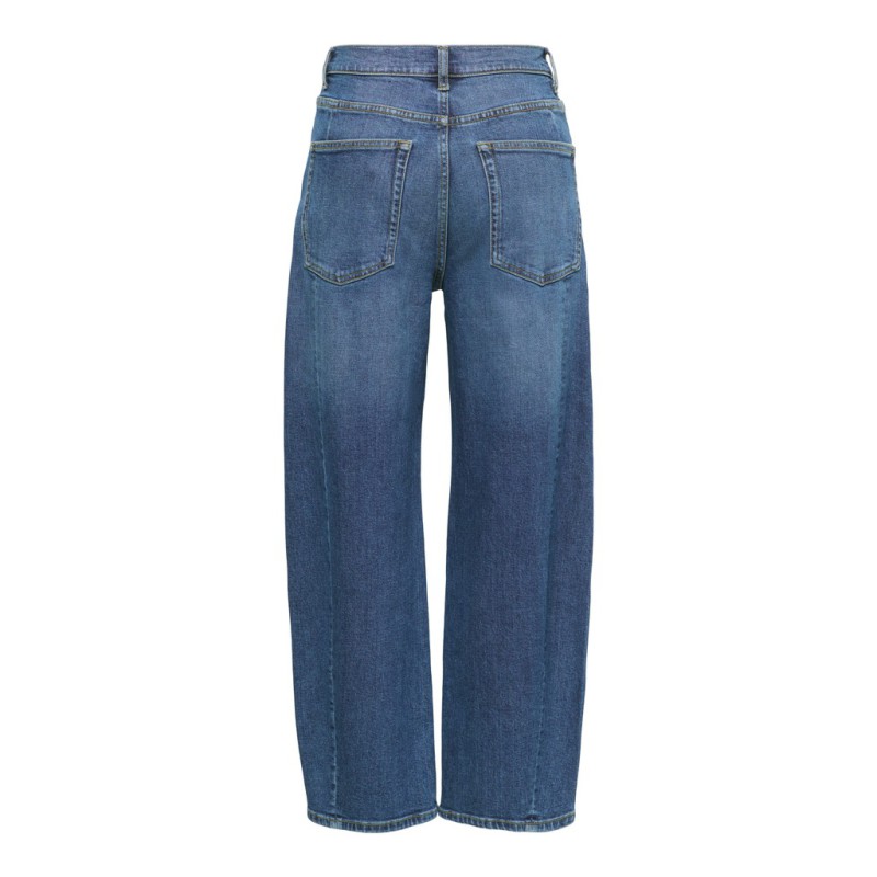 ONLY Jessica high waist barrel jeans - Medium Blue Denim