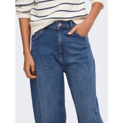 ONLY Jessica high waist barrel jeans - Medium Blue Denim