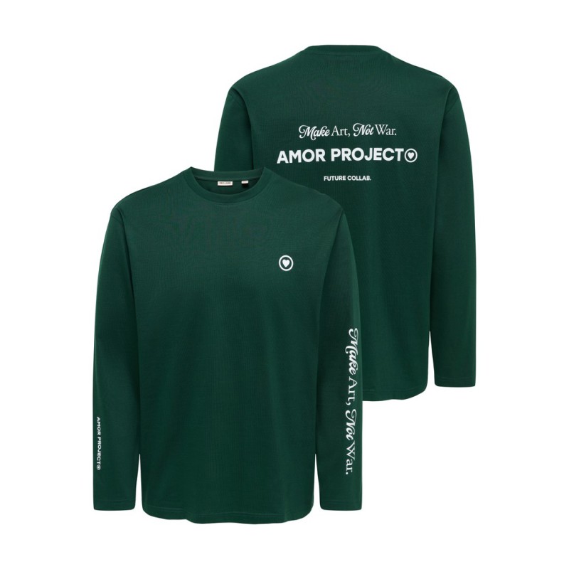 ONLY & SONS Fred relaxed langærmet t-shirt - Pine Grove / AMOR PROJECT