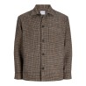 JACK & JONES Soho ollie langærmet overshirt - Cocoa Pattern / HOUNDSTOOTH