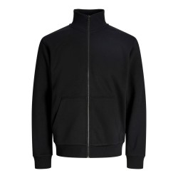 JACK & JONES JUNIOR Bradly zip sweat cardigan- Black